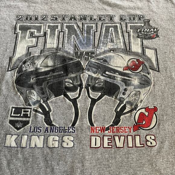 2012 Stanley Cup Los Angeles Kings New Jersey Devils T-Shirt Mens XL Vintage Y2K - Picture 2 of 10